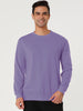 Long Sleeve Solid Crew Neck Pullover Sweatshirt