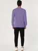 Long Sleeve Solid Crew Neck Pullover Sweatshirt