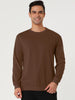 Long Sleeve Solid Crew Neck Pullover Sweatshirt