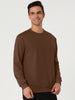Long Sleeve Solid Crew Neck Pullover Sweatshirt