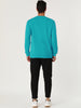 Long Sleeve Solid Crew Neck Pullover Sweatshirt