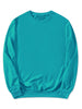 Long Sleeve Solid Crew Neck Pullover Sweatshirt