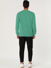 Long Sleeve Solid Crew Neck Pullover Sweatshirt