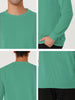 Long Sleeve Solid Crew Neck Pullover Sweatshirt