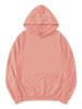 Long Sleeve Soild Color Drawstring Pullover Hoodies