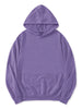 Long Sleeve Soild Color Drawstring Pullover Hoodies