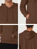Long Sleeve Soild Color Drawstring Pullover Hoodies