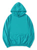 Long Sleeve Soild Color Drawstring Pullover Hoodies