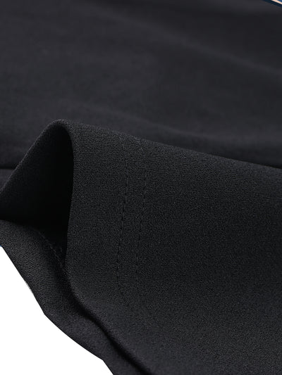 Knit H Line Notched Lapel Long Sleeve Blazer