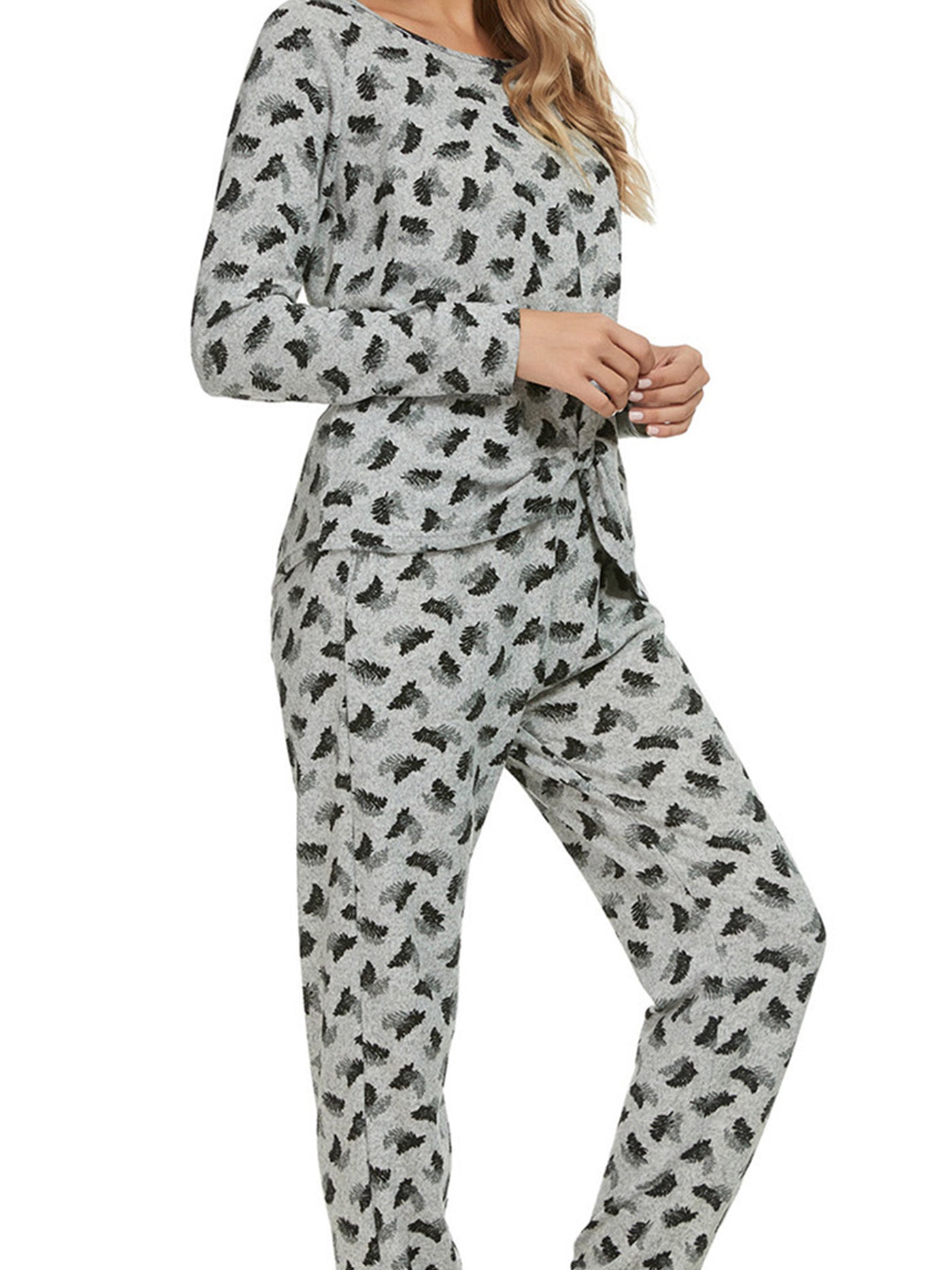 Bublédon Women's Sleepwear Lounge Nightwear with Pockets Pajama Set