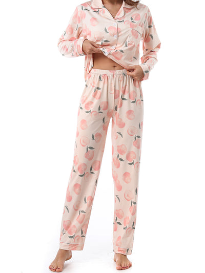 Women's Sleepwear Cute Soft Long Sleeve Pajama Set