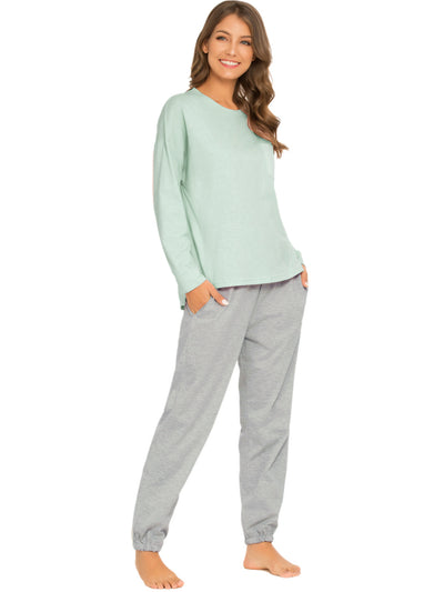 Bublédon Women's Sleepwear Lounge Solid Nightwear Pajama Set