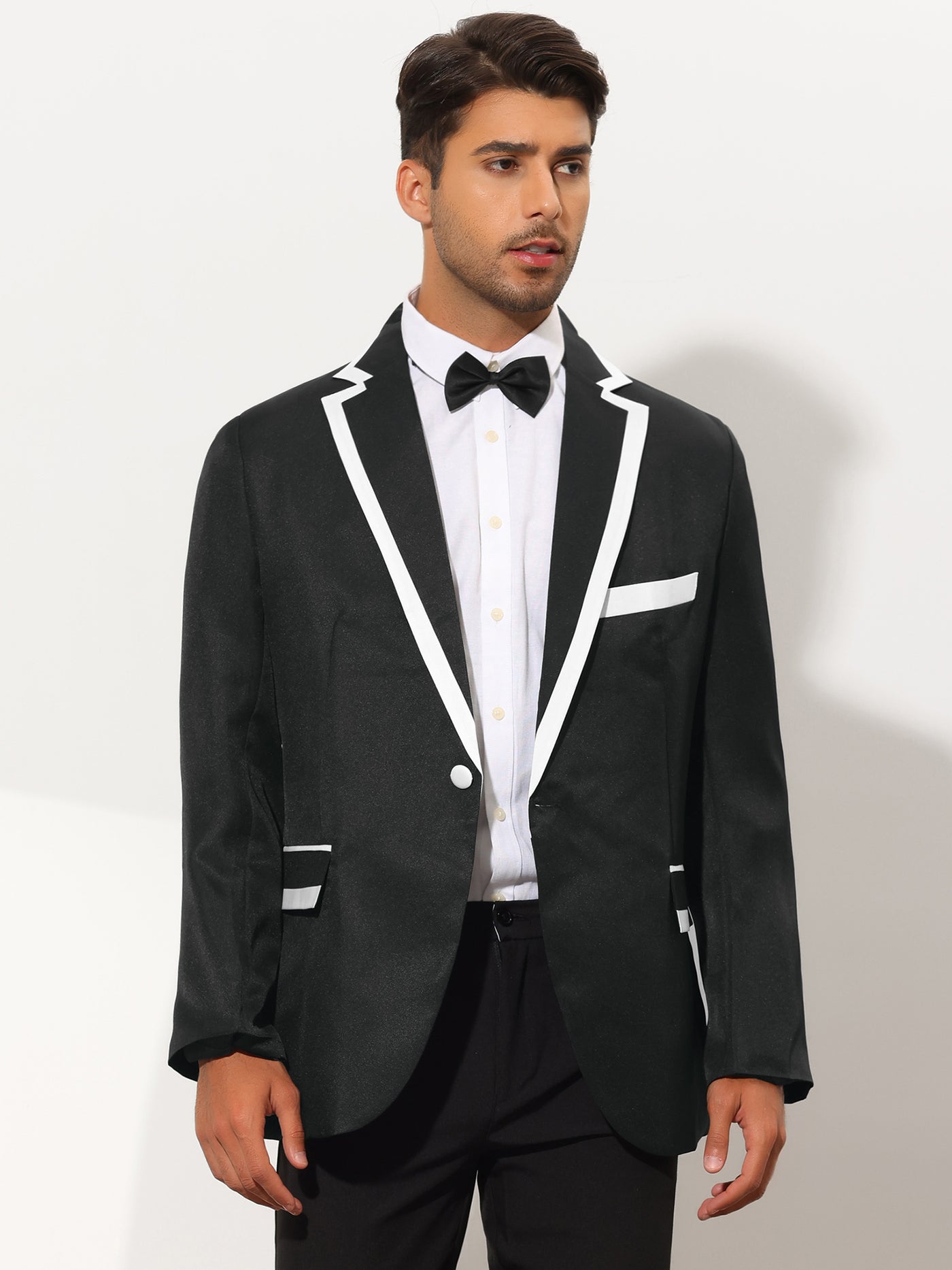 Bublédon Men's Formal Blazer Wedding Dinner Party Prom Tuxedos Suit Jacket
