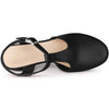 Perphy Platform T-Strap Clog Shoes Chunky Heels Sandals for Women