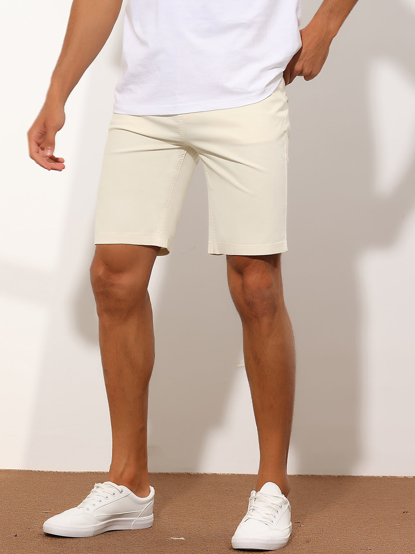 Bublédon Chino Summer Classic Fit Flat Front Dress Shorts