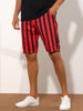 Striped Regular Fit Casual Summer Dress Chino Shorts