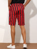 Striped Regular Fit Casual Summer Dress Chino Shorts