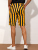 Striped Regular Fit Casual Summer Dress Chino Shorts