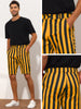 Striped Regular Fit Casual Summer Dress Chino Shorts