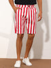 Striped Regular Fit Casual Summer Dress Chino Shorts