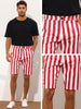 Striped Regular Fit Casual Summer Dress Chino Shorts
