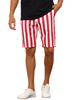 Striped Regular Fit Casual Summer Dress Chino Shorts