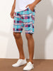 Plaid Straight Fit Comfort Flat Front Checked Shorts