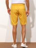 Plaid Straight Fit Comfort Flat Front Checked Shorts