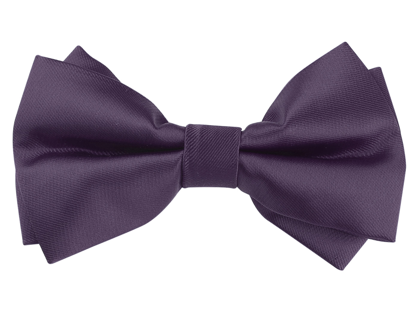 Bublédon Men's Pre-tied Bow Ties Formal Satin Solid Color Bowties for Tuxedo Party Prom