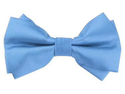 Bublédon Men's Pre-tied Bow Ties Formal Satin Solid Color Bowties for Tuxedo Party Prom