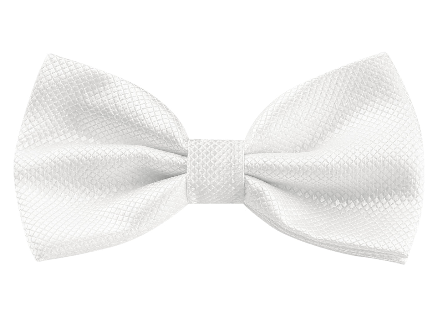 Bublédon Men's Plaid Textured Wedding Party Adjustable Pre-tied Bow Tie