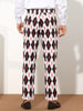 Printed Dress Pants for Men&