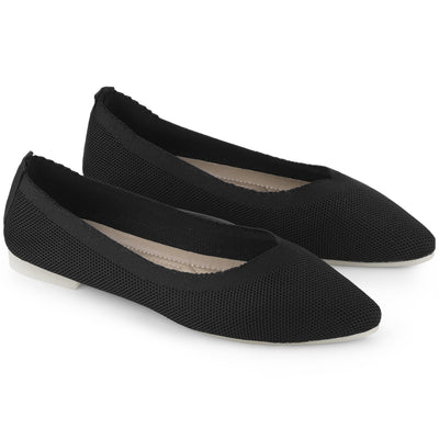 Bublédon Perphy Mesh Pointed Toe Slip on Dressy Ballet Flats for Women