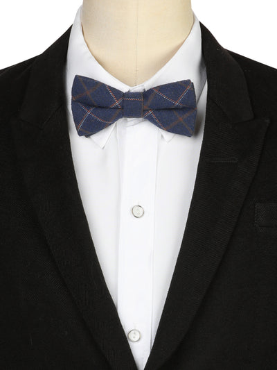 Men's Striped Pre-tied Bow Ties Tuxedo Business Wedding Adjustable Linen Bowties
