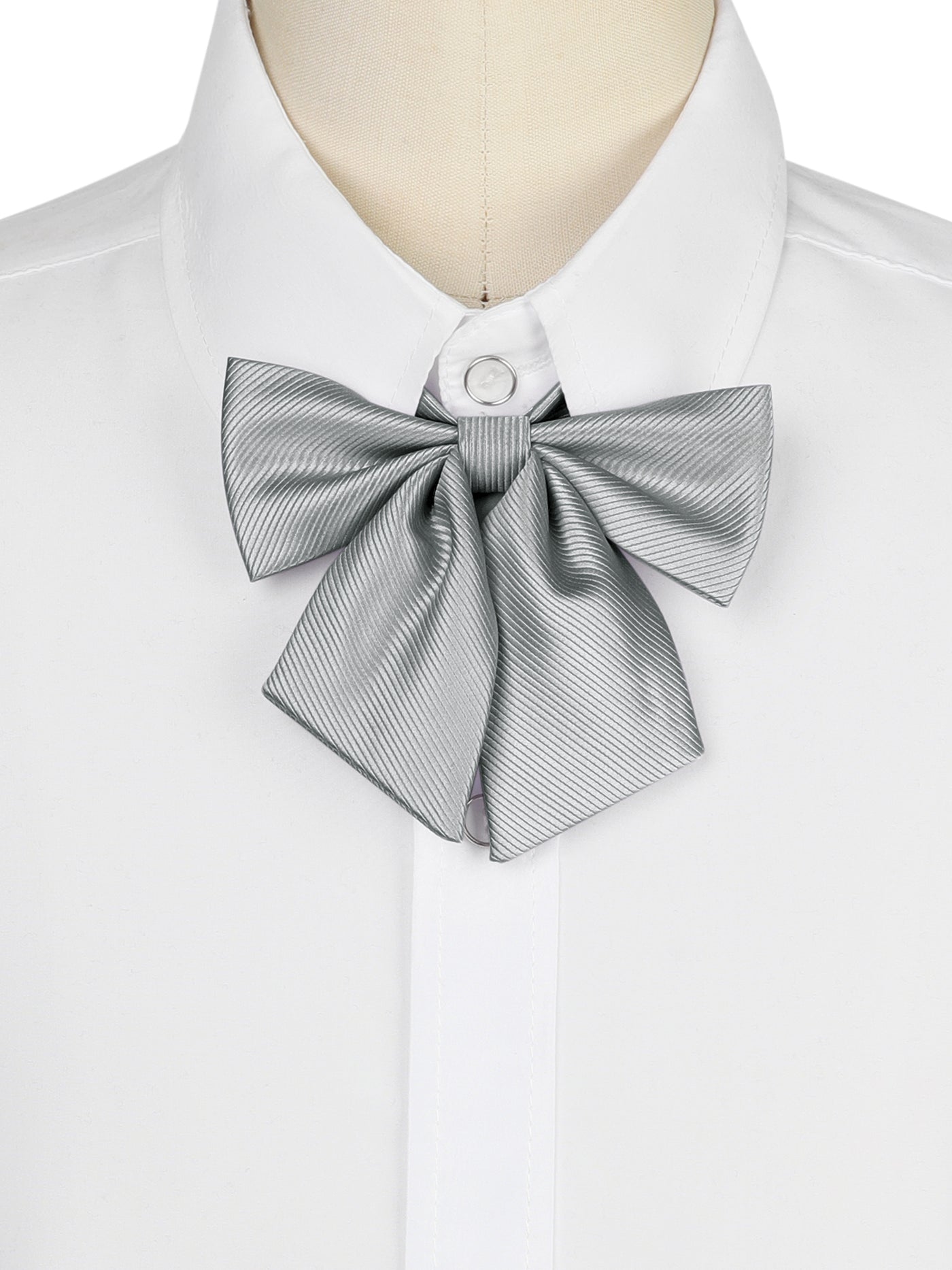 Bublédon Women's Solid Color Pre-Tied Bow Tie Adjustable Bowknot Bowties for Cosplay Uniform