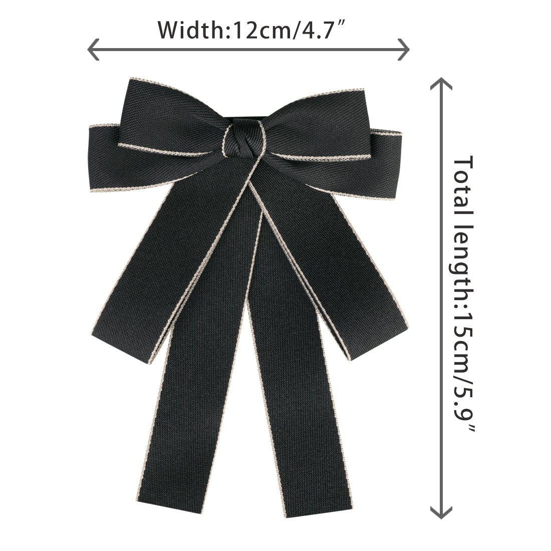 Bublédon Women's Bowknot Pre-Tied Bowties Ribbon Brooch Wedding Party Pin Bow Tie