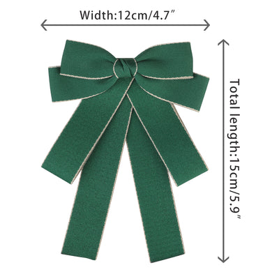 Women's Bowknot Pre-Tied Bowties Ribbon Brooch Wedding Party Pin Bow Tie
