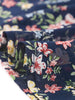 X Line V Neck Midi Floral Ruffle Hem Dress