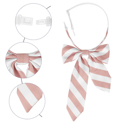Women's Bowties Stylish Asymmetric Pre-tied Stripes Bow Ties 1pcs