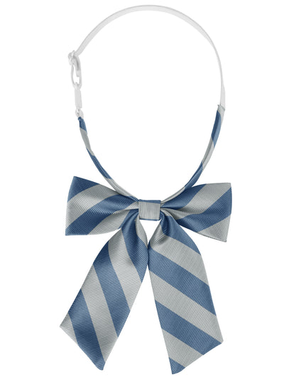 Bublédon Women's Bowties Stylish Adjustable Elastic Band Pre-tied Striped Bow Ties 1pcs