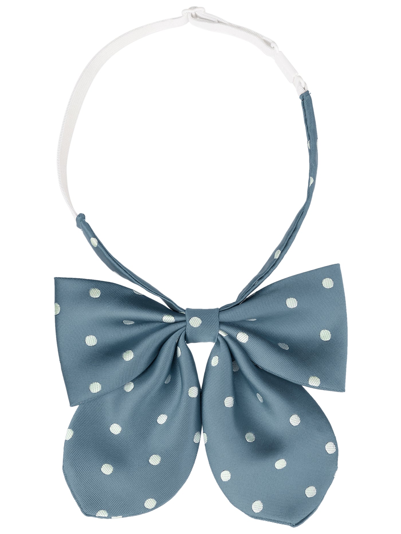 Bublédon Women's Cute Ribbon Bow Ties Polka Dots Neckwear Adjustable Straps for School Casual